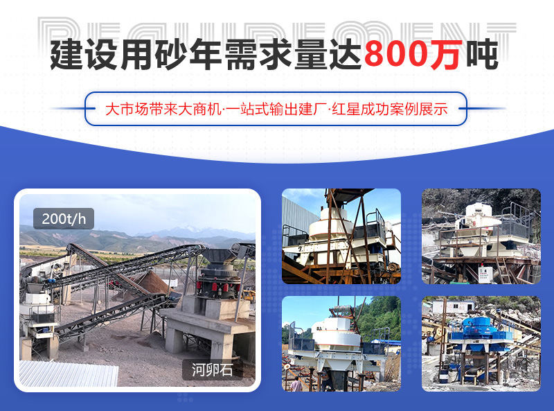 河卵石制砂項目成功案例，可提供參觀現場